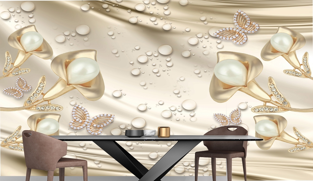 3d baskili duvar kagidi