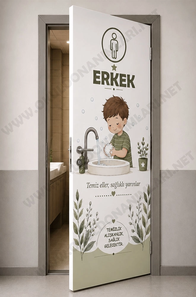 Erkek WC Kapı Giydirme
