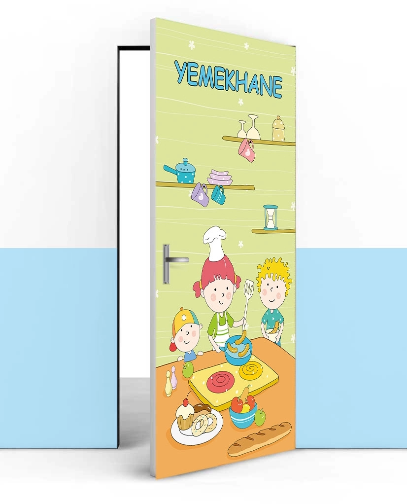 Yemekhane kapı giydirme