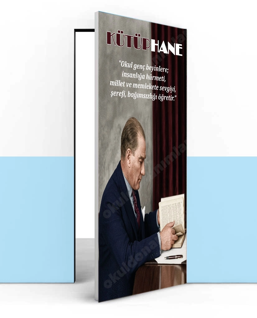 Kütüphane Kapı giydirme