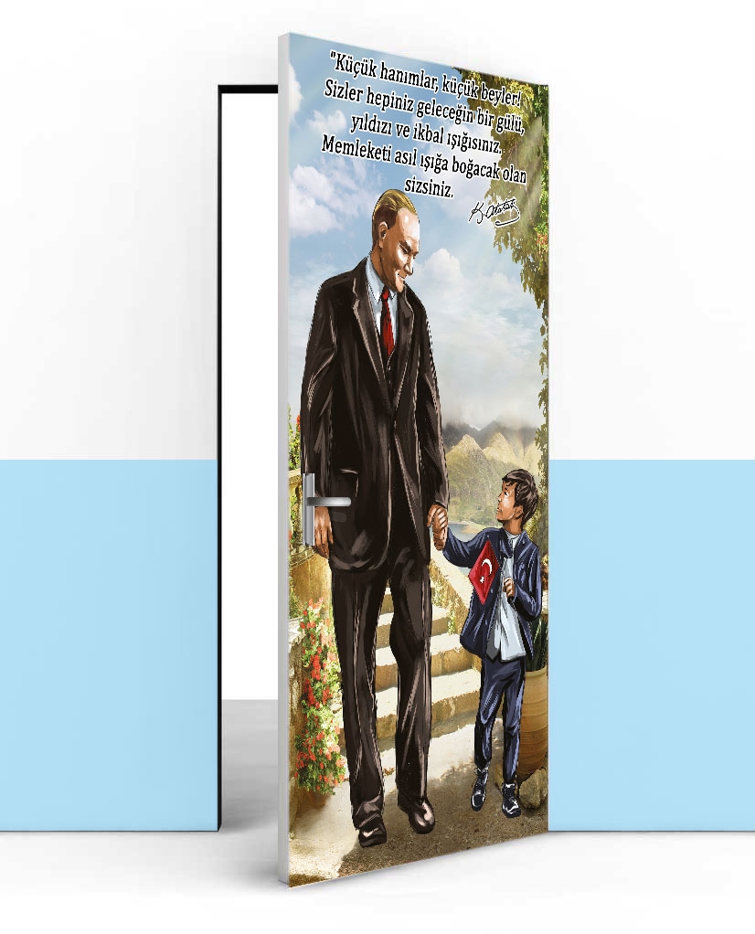 Atatürk kapı giydirme
