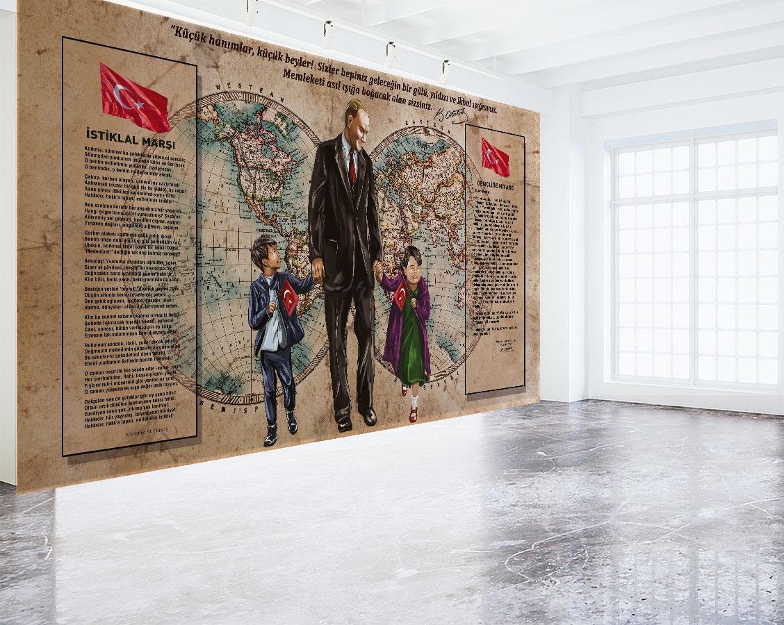 Atatürk köşesi Çizim