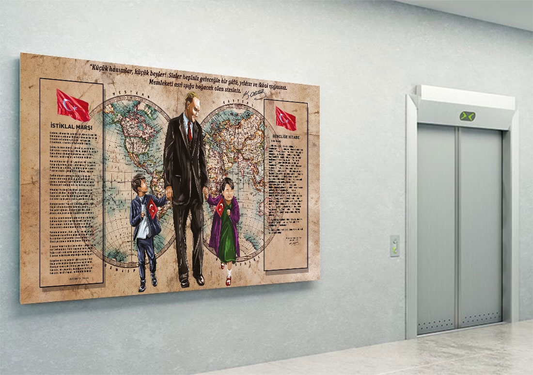 Atatürk köşesi Çizim