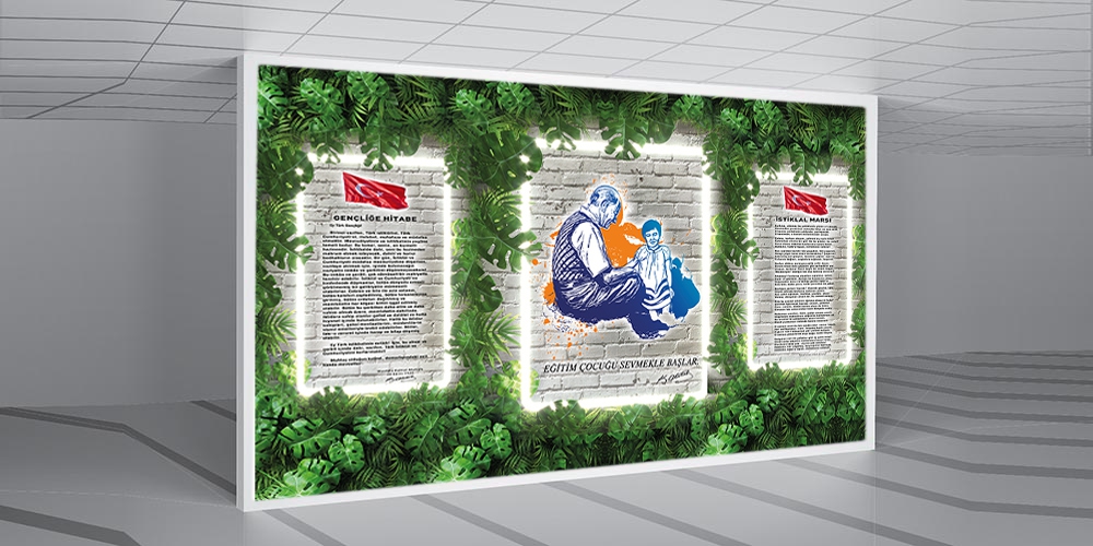 3 boyutlu Atatürk köşesi