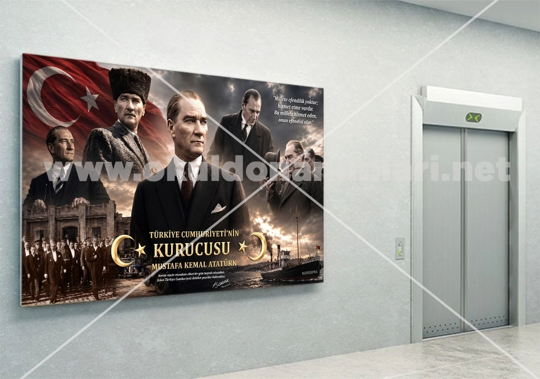Atatürk köşesi duvar posteri