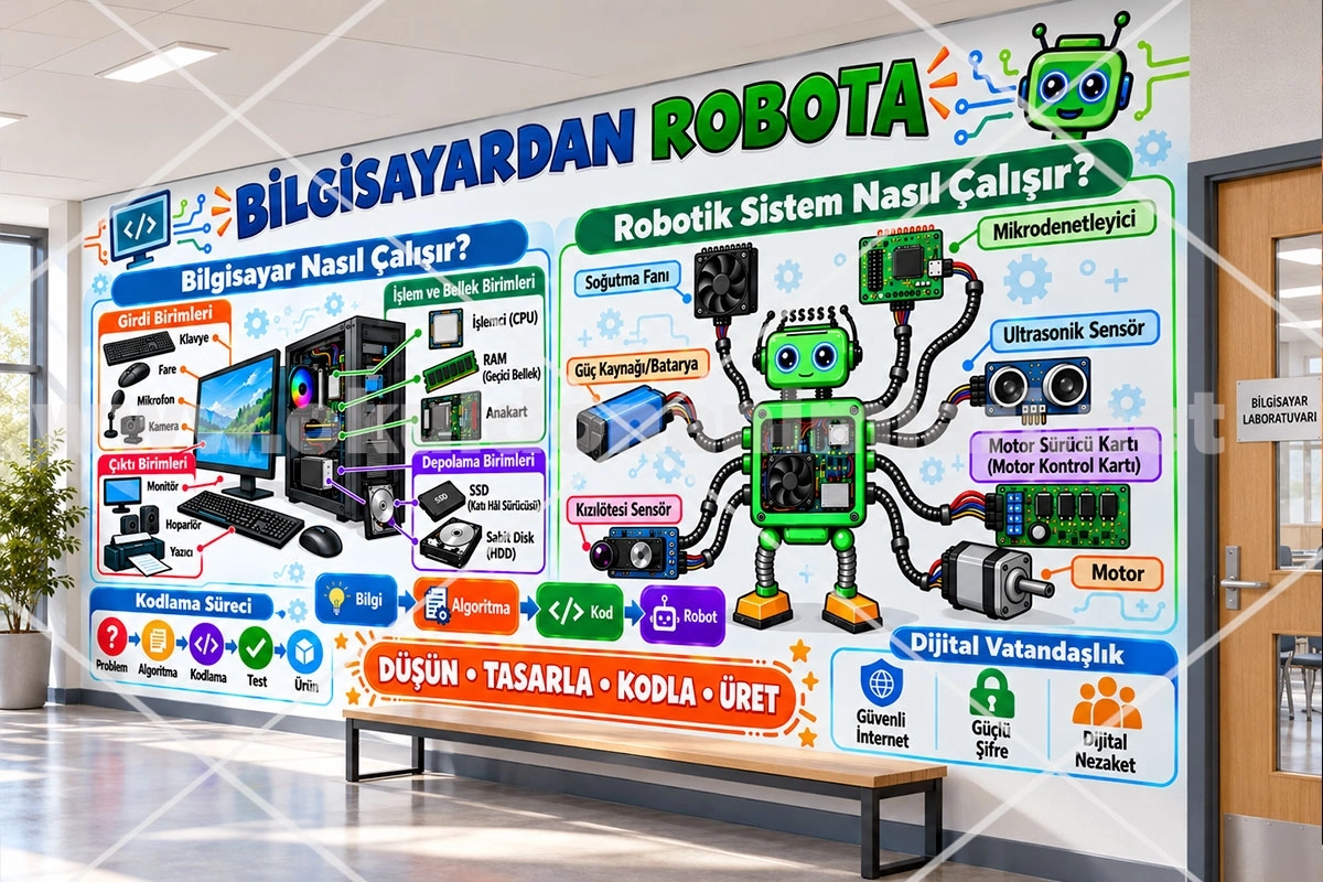 Bilgisayardan Robota Eğitim Posteri