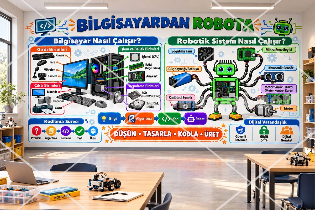 Bilgisayardan Robota Eğitim Posteri