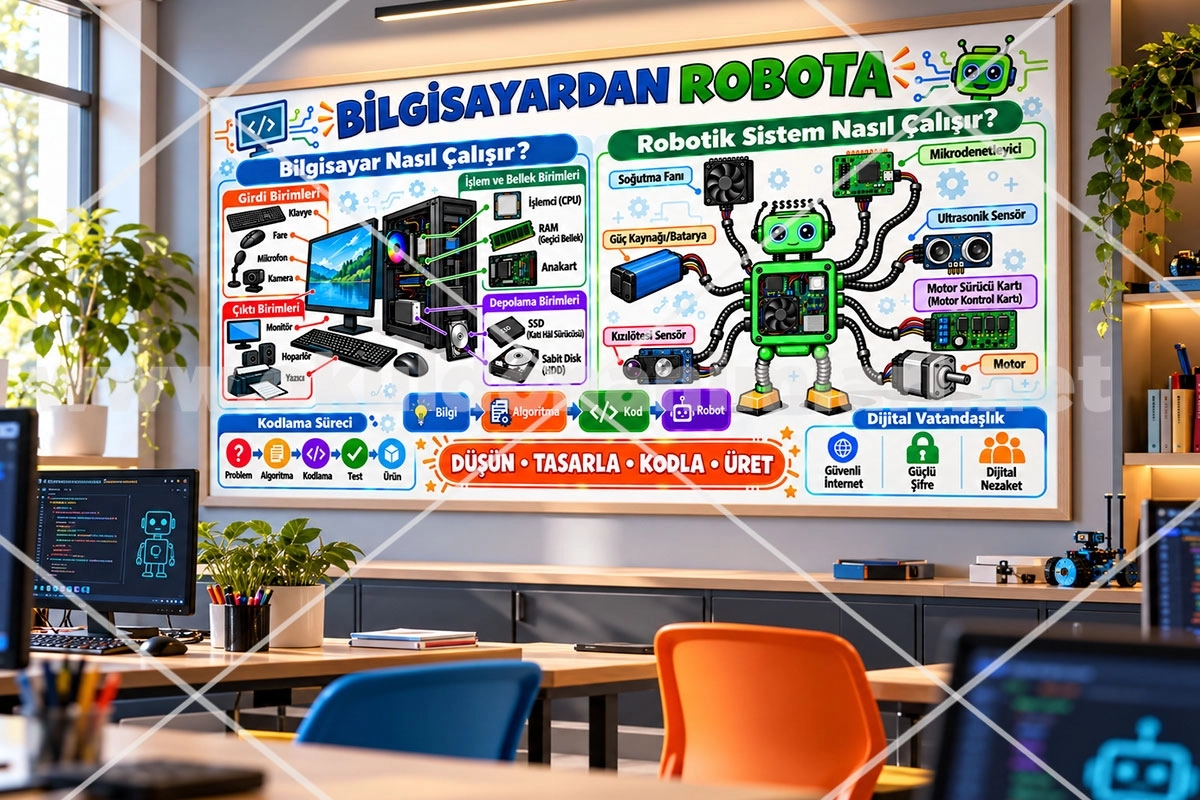 Bilgisayardan Robota Eğitim Posteri