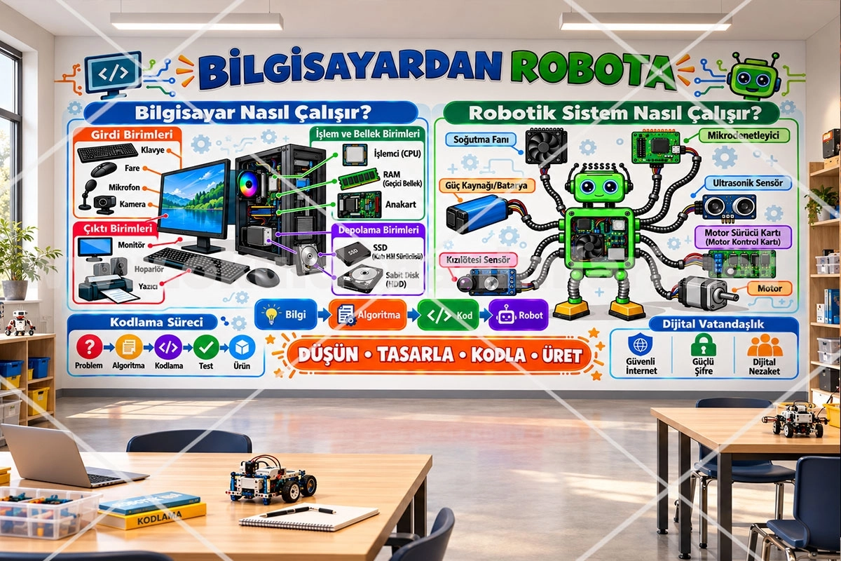 Bilgisayardan Robota Eğitim Posteri