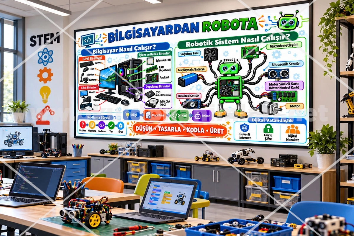 Bilgisayardan Robota Eğitim Posteri