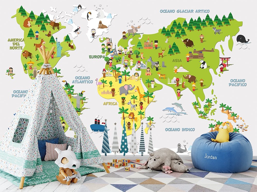 Çocuk dünya haritası