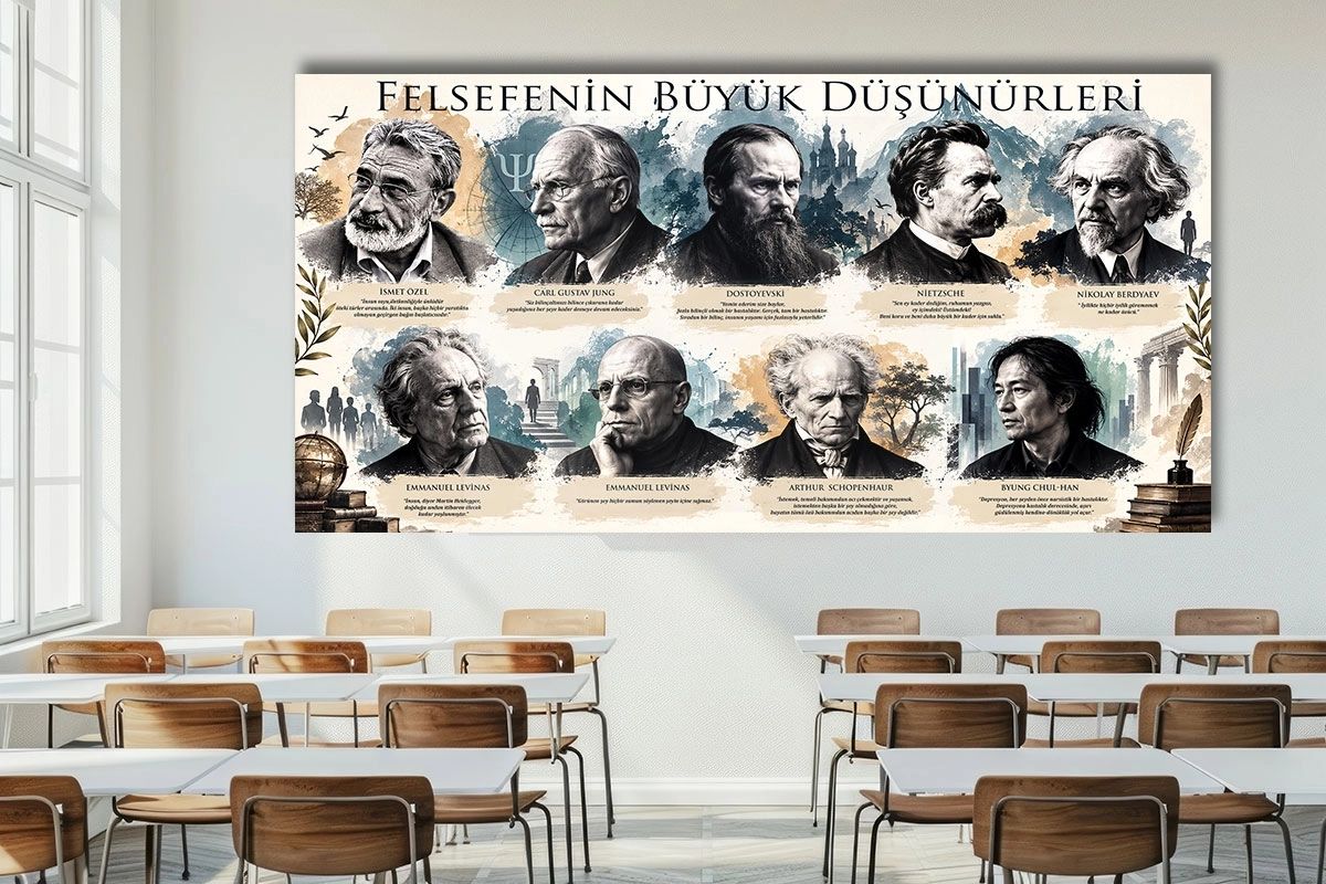 Felsefenin Büyük Düşünürleri Posteri