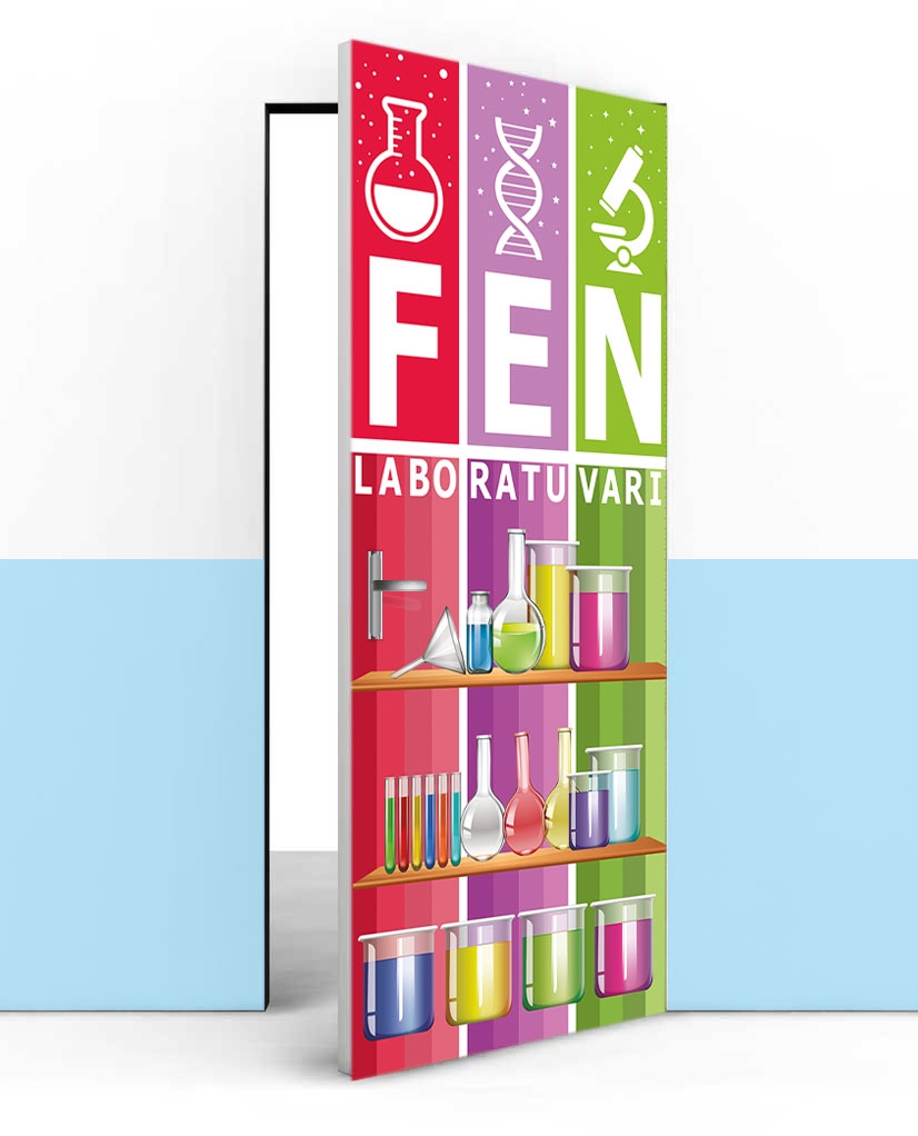 Fen laboratuvarı kapı giydirme