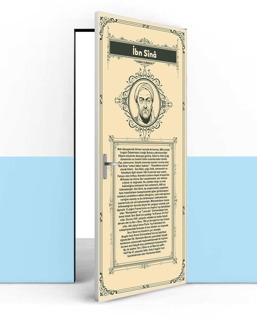 İbn-i Sina kapı giydirme