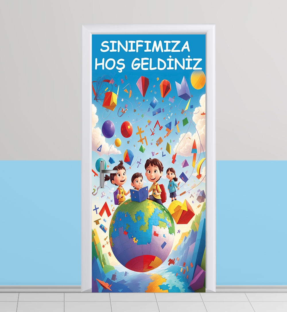İlkokul Sınıf kapı giydirme