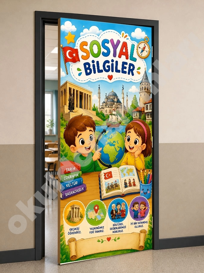Sosyal Bilgiler Kapı Giydirme