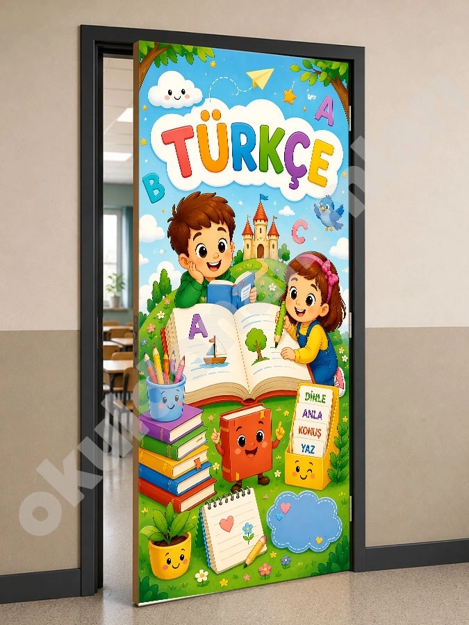 Türkçe Sınıf Kapı Giydirme