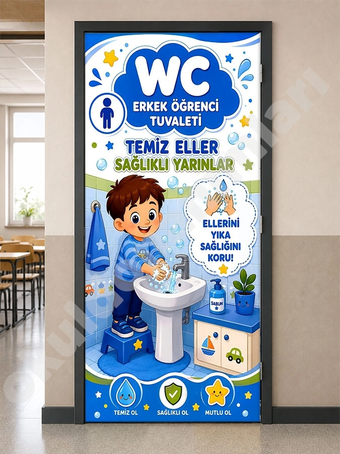 Erkek Öğrenci WC Kapı Giydirme