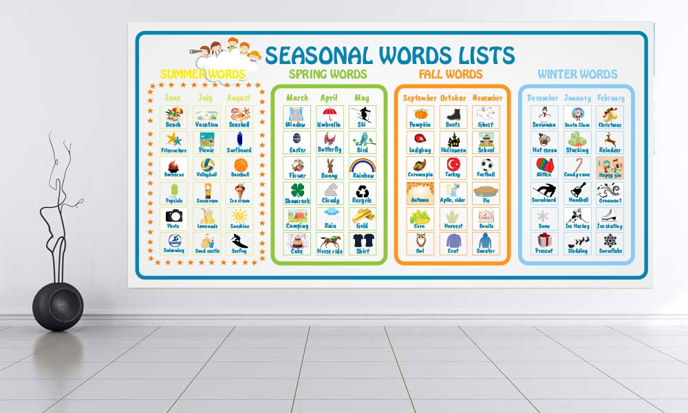 Seasonal Words Lists