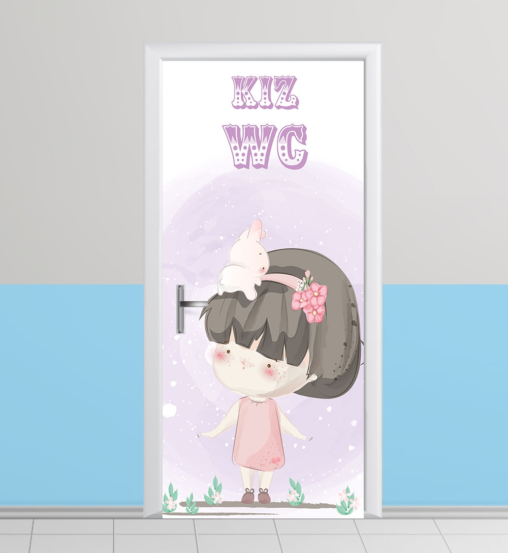 Kreş WC kapı giydirme