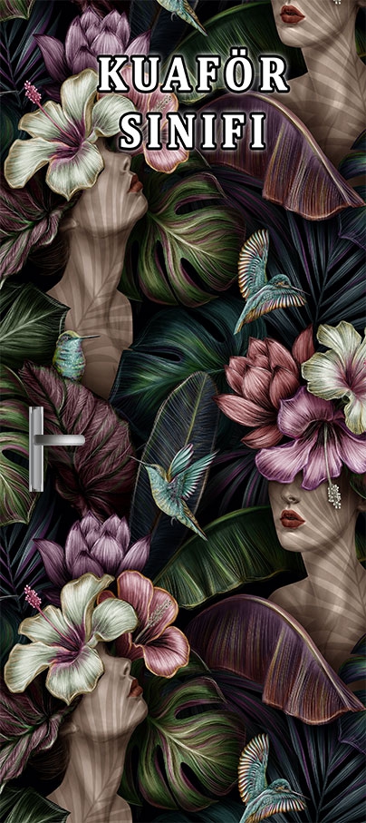 Kuaförlük sınıfı kapı giydirme