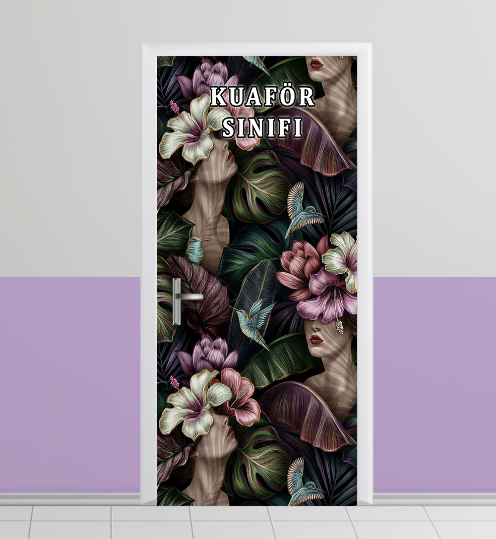 Kuaförlük sınıfı kapı giydirme