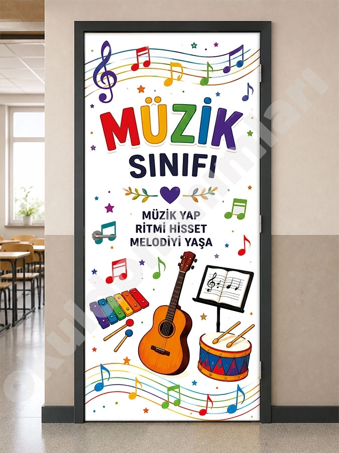 Müzik Sınıfı Kapı Giydirme