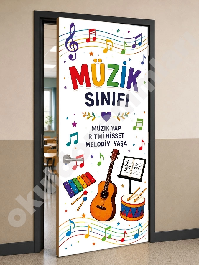 Müzik Sınıfı Kapı Giydirme