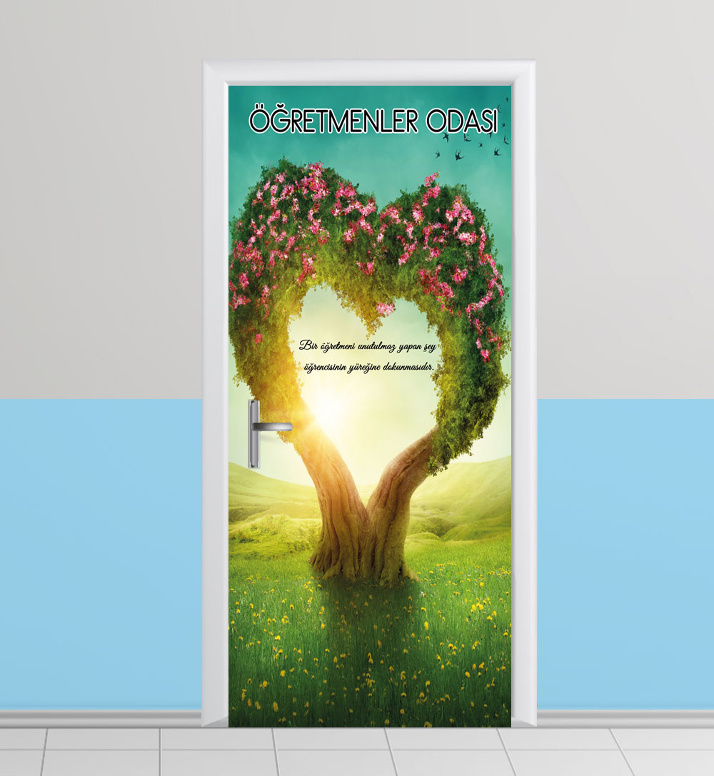 Öğretmenler odası kapı giydirme