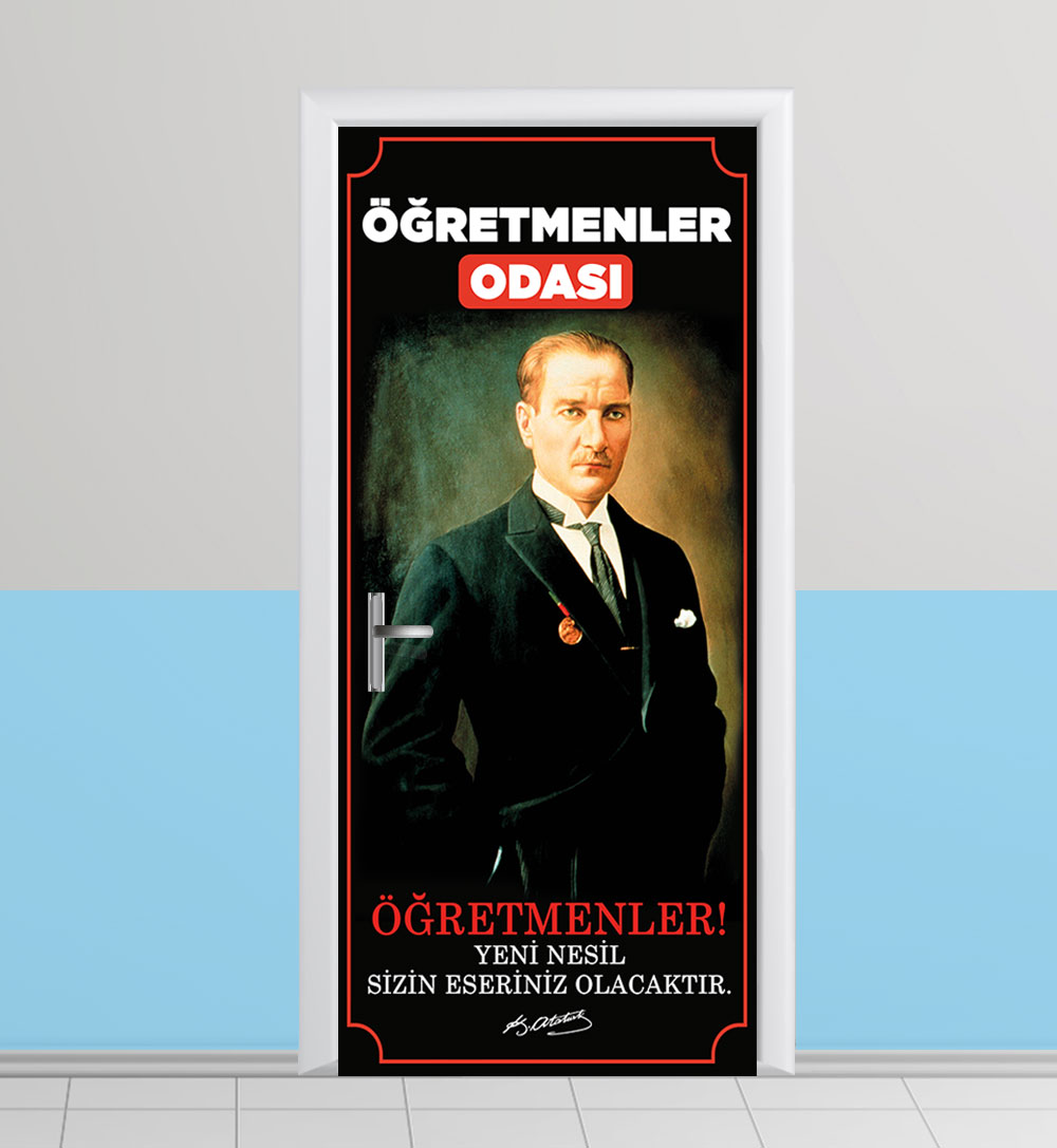 Öğretmenler odası kapı giydirme