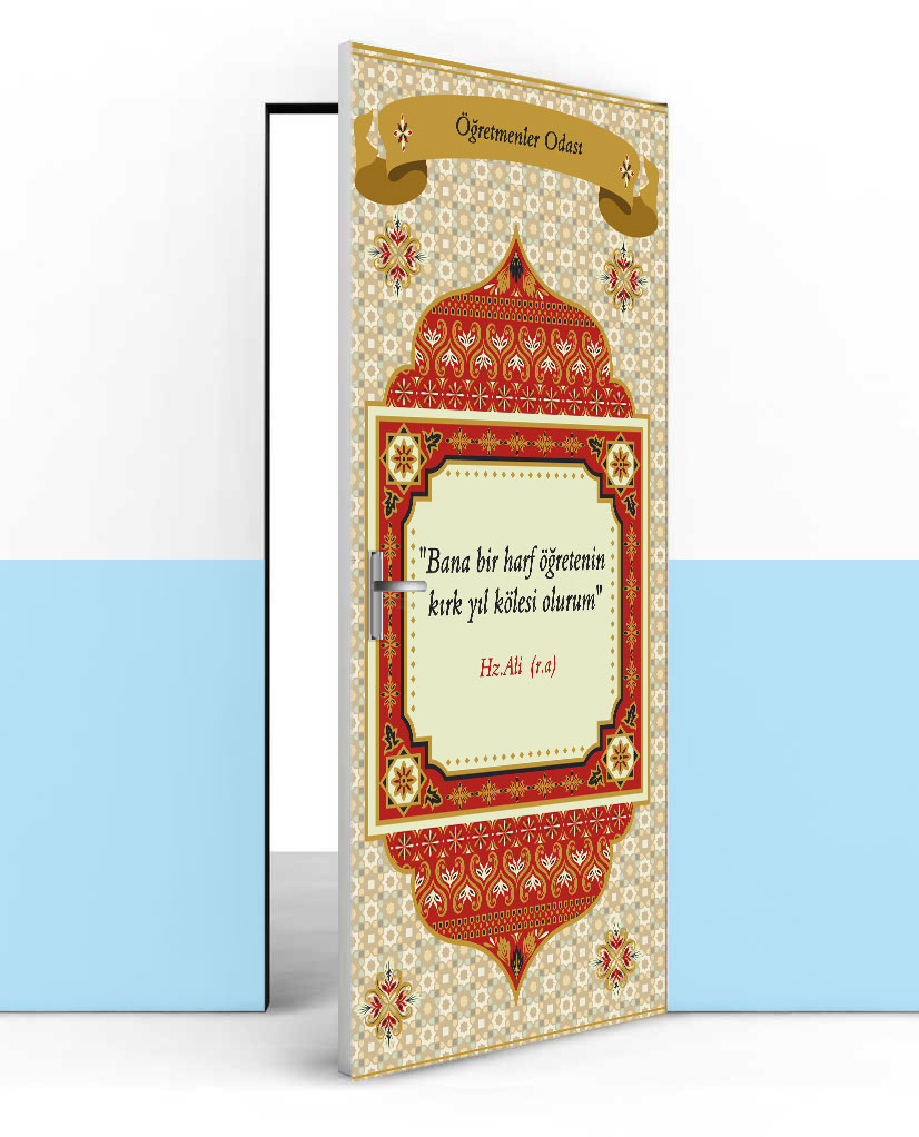 Öğretmenler Odası kapı giydirme