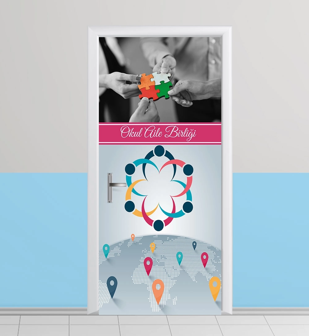 Okul aile birliği kapı giydirme