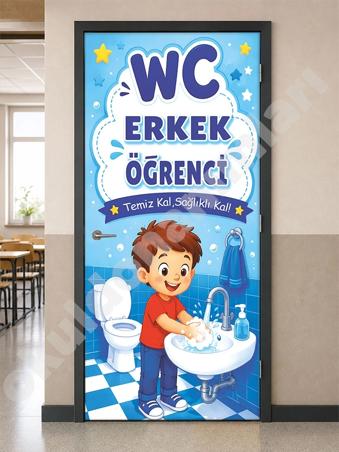 Erkek Öğrenci WC Kapı Giydirme