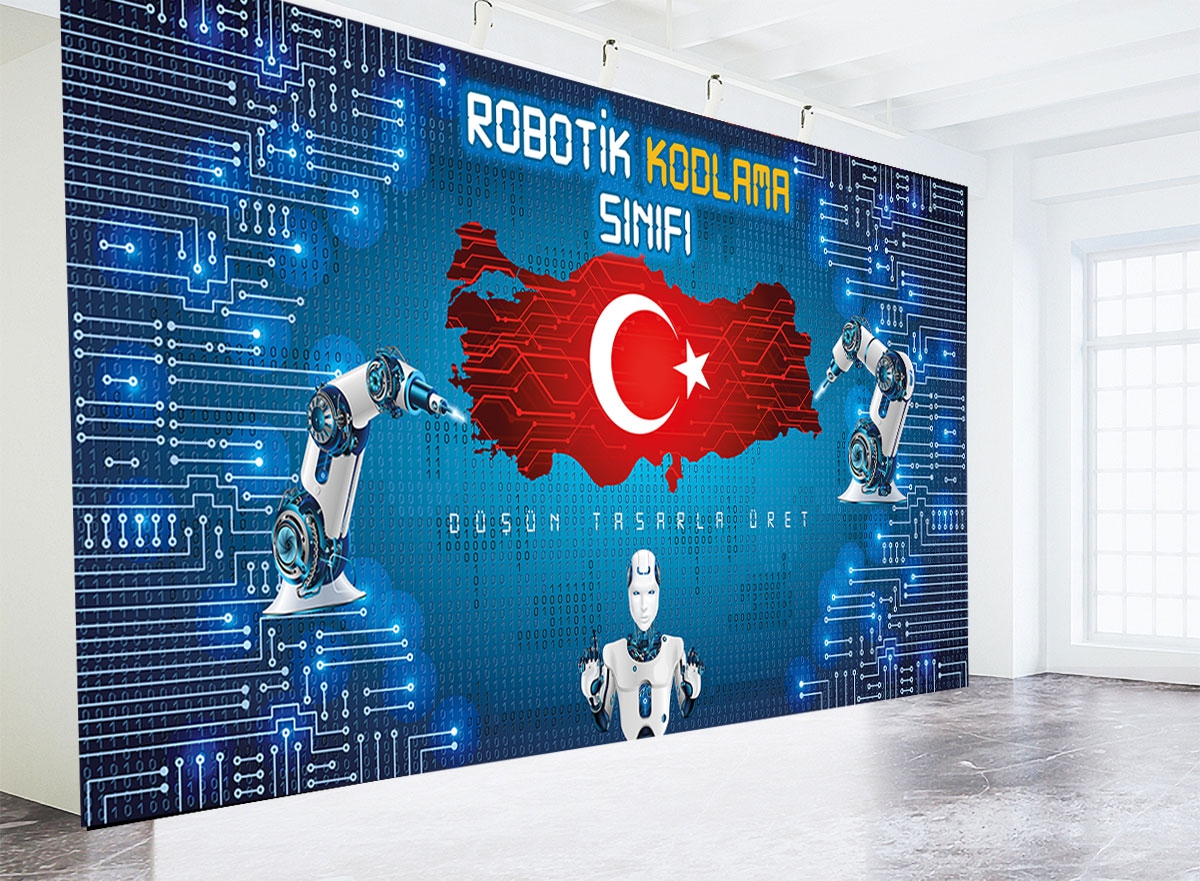 Robotik Kodlama duvar giydirme