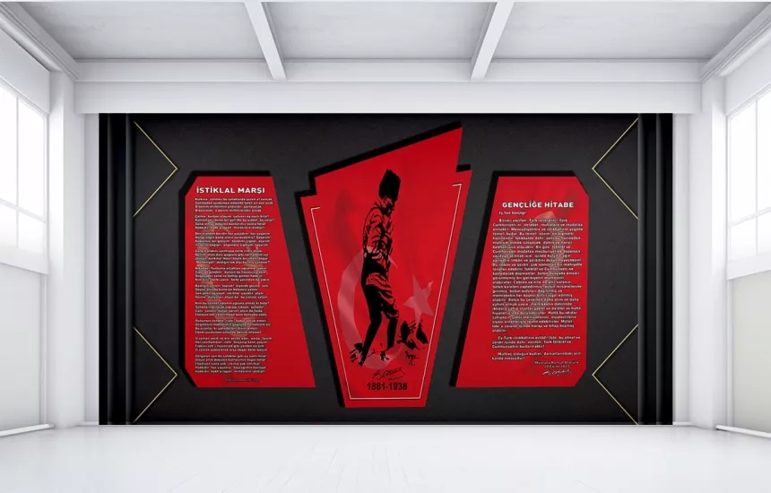 Atatürk köşesi Okul posteri