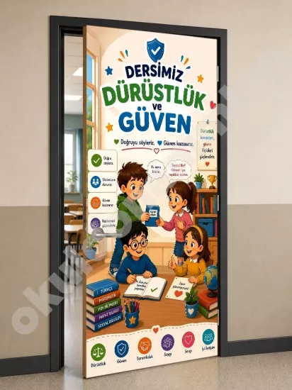 Değerler Eğitimi Temalı Sınıf Posteri
