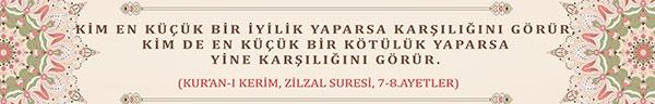 Din kültürü sokağı kiriş yazısı