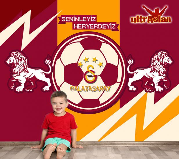 Galatasaray duvar kağıdı modelleri web sitemizde Galatasaray genç odası hızlı kargo uygun fiyat