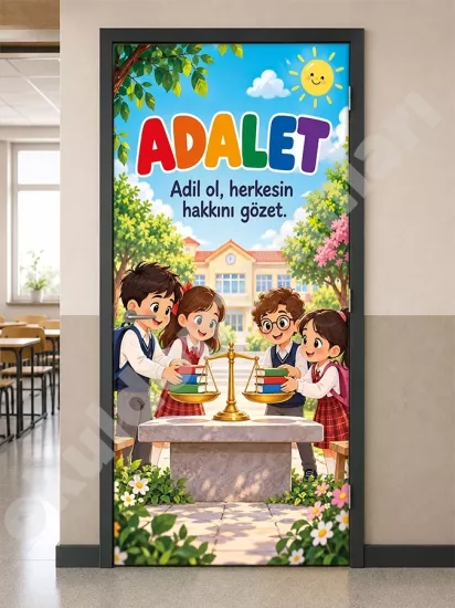 Adalet Okul Kapı Giydirme