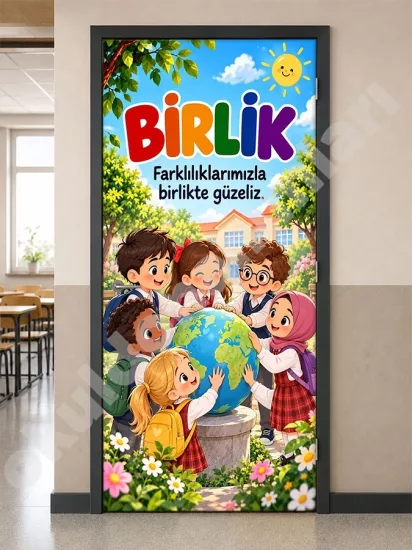 Okul Kapı Giydirme Değerler Eğitimi