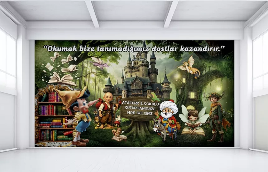 kütüphane duvar kağıdı