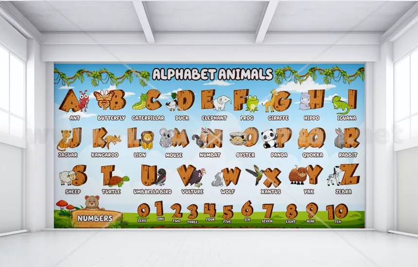 Eğitici Çocuk Duvar Dekoru