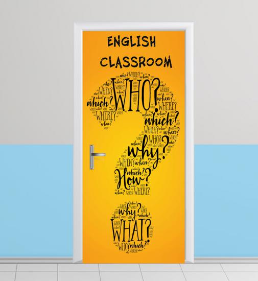 İngilizce sınıfı kapı giydirme