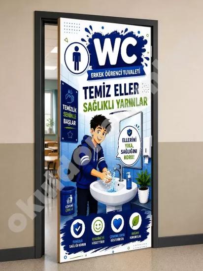 Okul Tuvalet Posteri
