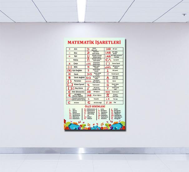 Matematik işaretleri posterini en uygun fiyat ve hızlı kargo avantajıyla sahip olabilirsiniz. Türkiye’nin en iyi matematik sokağı posterleri