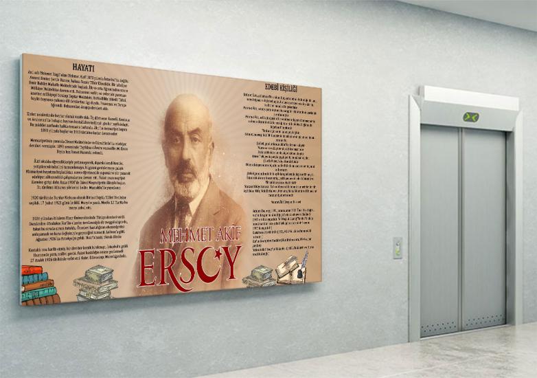 Mehmet Akif Ersoy posteri web sitemizde hızlı kargo seçeneği