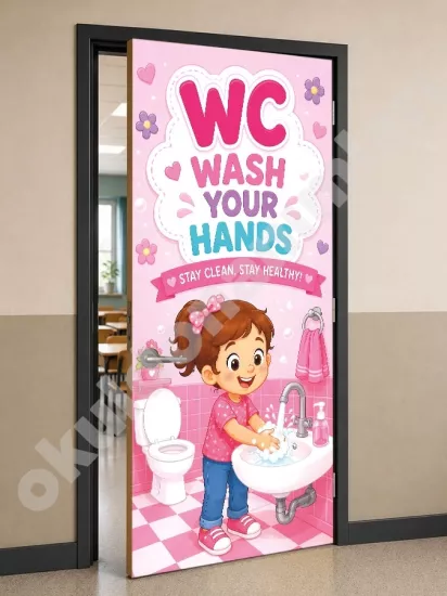Okul WC Kapı Posteri