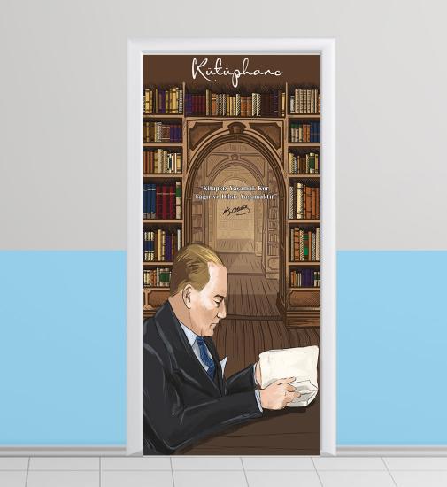  Kütüphane kapı giydirme
