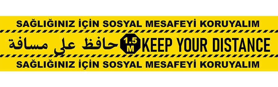 Sosyal mesafe koruma banfı, covid-19, sosyal mesafe etiketi, dezenfekte standı, dezenfekte istasyonu, dezenfekte kabini, sosyal mesafe koruma stickeri