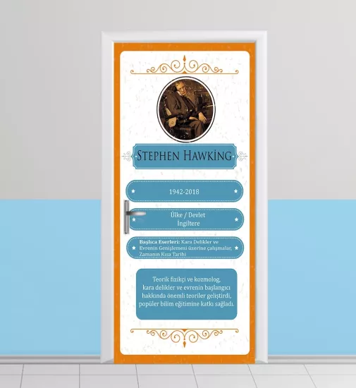 Stephen Hawking sınıf kapı giydirme